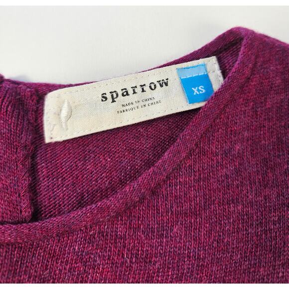 Anthropologie Sparrow Serena Peplum Wool Cashmere Blend Sweater Dress angora XS - Picture 4 of 9